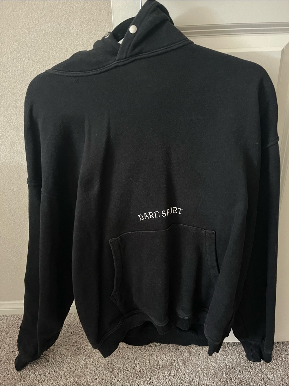 Darc Sport Black Crewneck Hoodie Sweatshirt